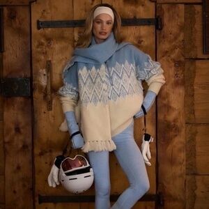 Varley Hedda Fairisle Half Zip NWT